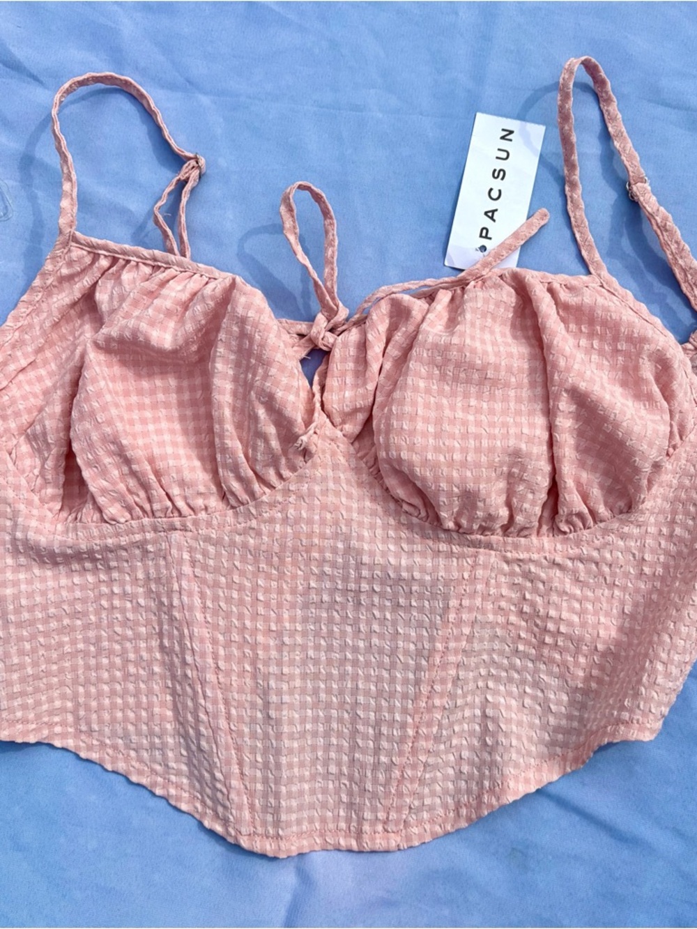 Pacsun Blush Pink Corset Top